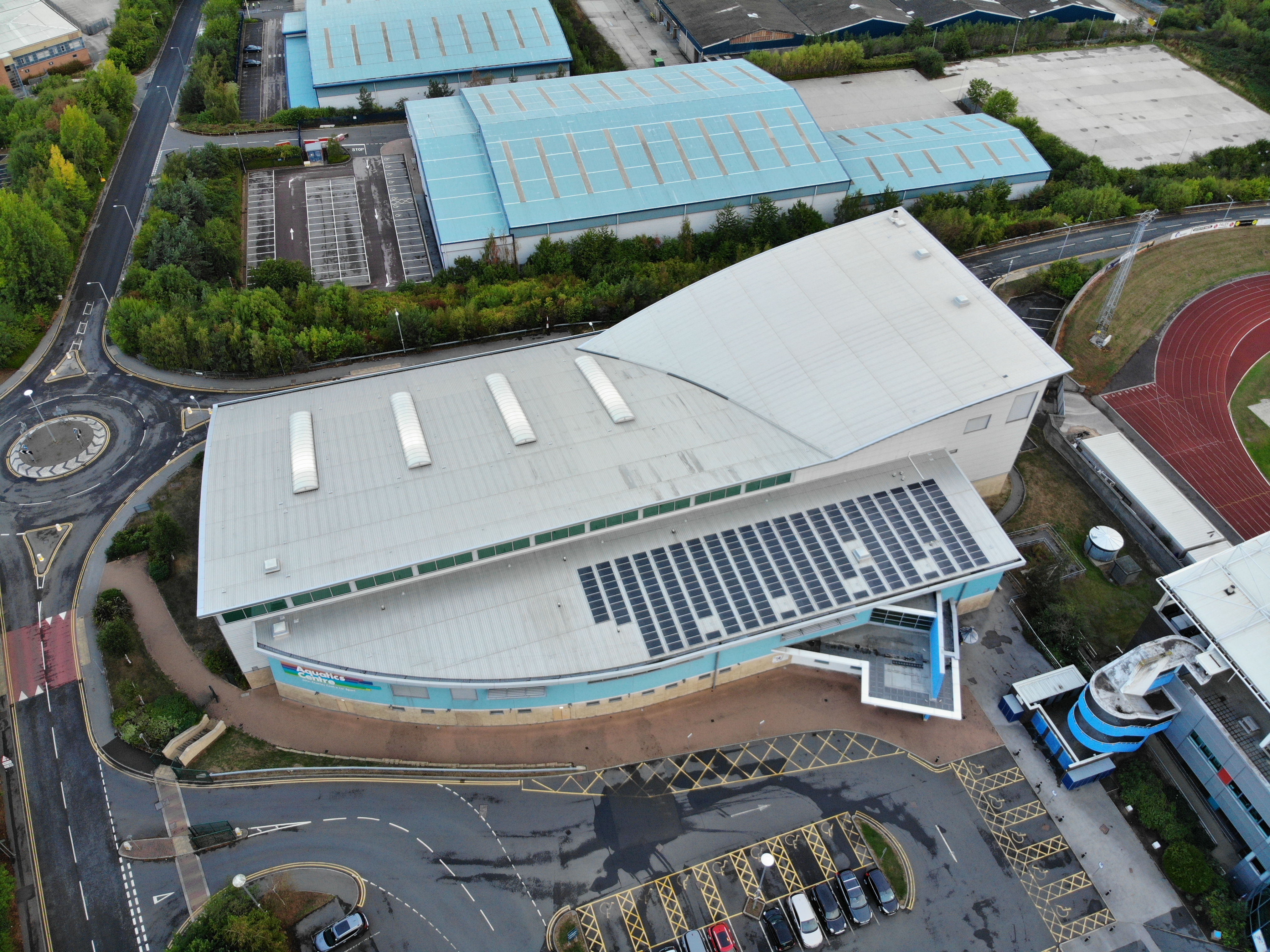 John Charles Centre for Sports Aerial photo taken with a drone in Leeds