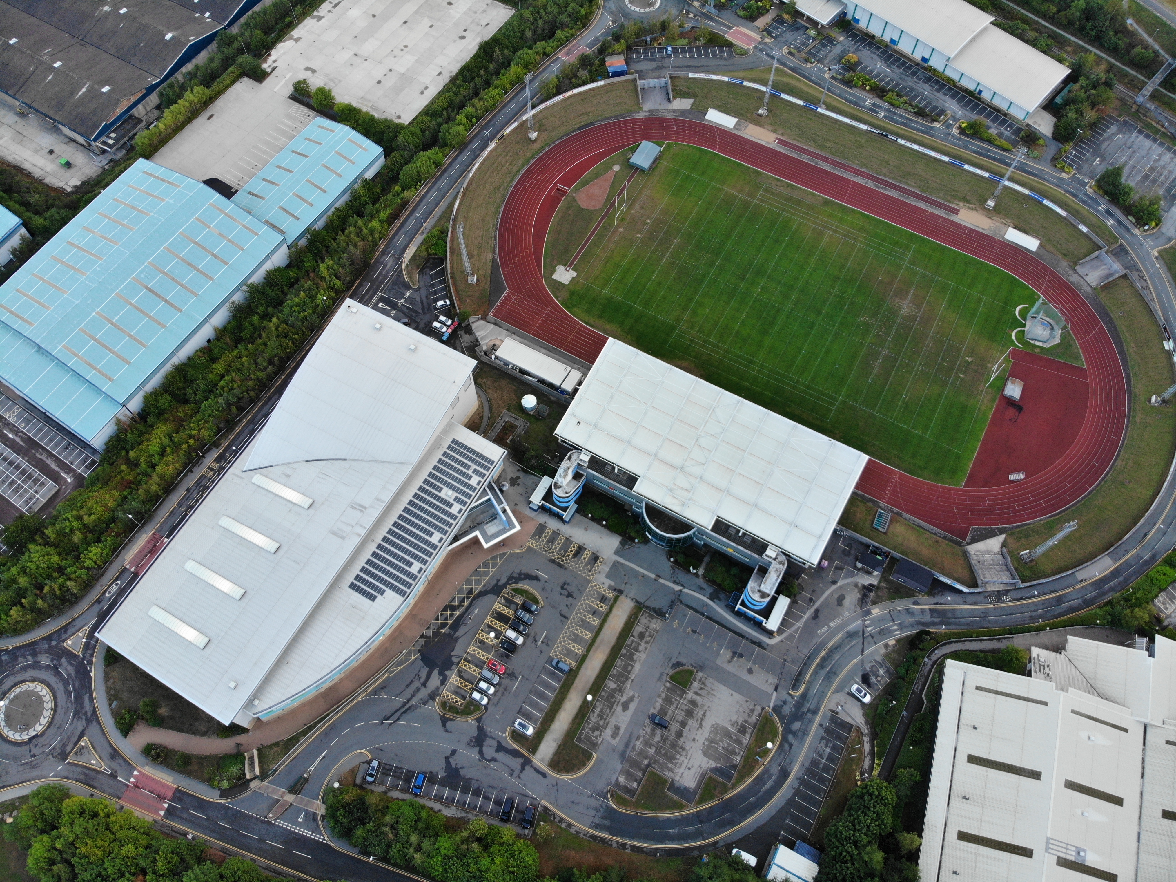 John Charles Centre for Sports Aerial photo taken with a drone in Leeds