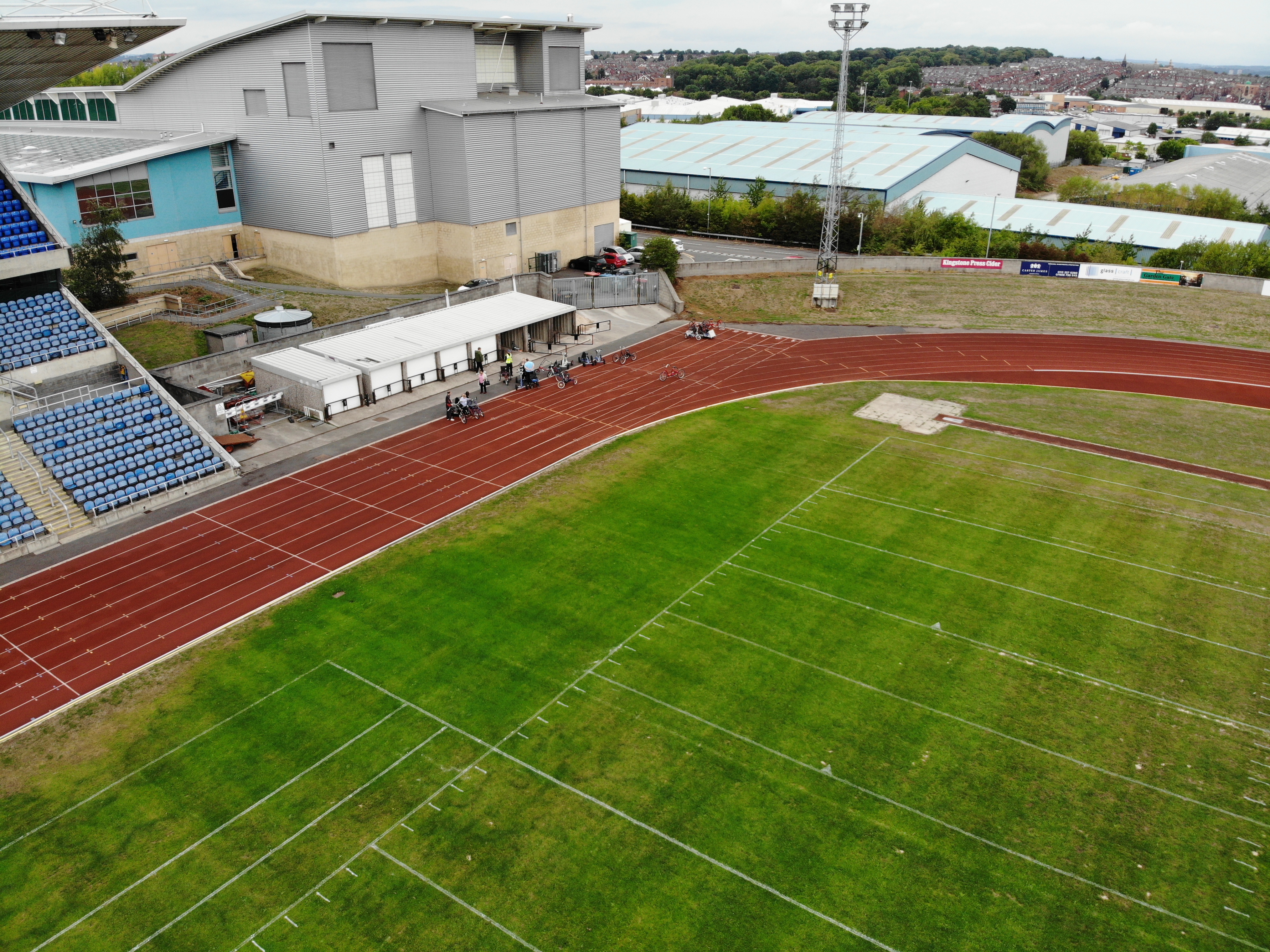 John Charles Centre for Sports Aerial photo taken with a drone in Leeds